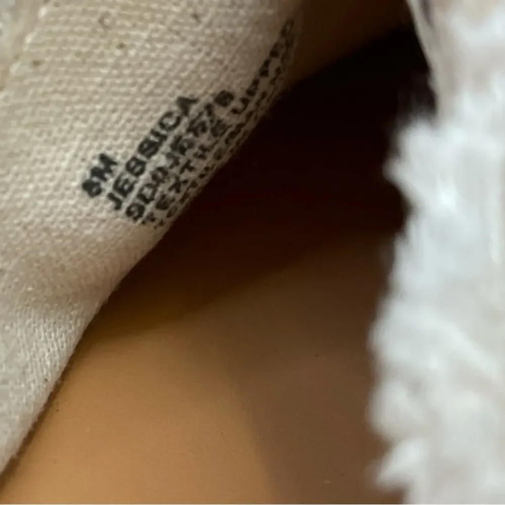 Splendid Jessica Espadrille Ivory Cheetah Slip on Mule Slides Canvas Size 8